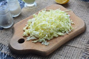 Салат с пекинской капустой для похудения Салат с пекинской капустой для похудения