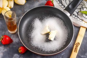 Десерт "Фламбе заката" Десерт "Фламбе заката"