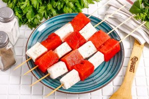 Шашлык из арбуза Шашлык из арбуза