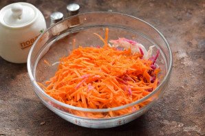Салат из редьки с капустой