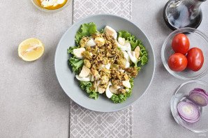 Салат из мяса мидий Салат из мяса мидий