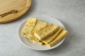 Салат с рукколой и тофу