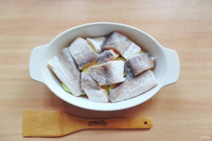 Хек с кабачками в духовке Хек с кабачками в духовке